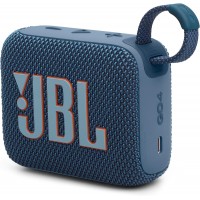 Caixa Acustica Portátil JBL Go 4 Deep Bass Prova D´água e Poeira Azul