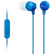 Fone de Ouvido Intra-Auricular com Microfone Sony MDR-EX15AP Azul