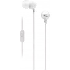Fone de Ouvido Intra-Auricular com Microfone Sony MDR-EX15AP Branco