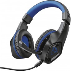 Headset Gamer Trust GXT Rana GXT 404B Preto e Azul com fio - PS4                         