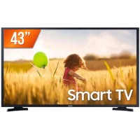 Smart TV LED 43 Polegadas Samsung LH43BETMLGGXZD 2 HDMI 1 USB Wifi Preto Bivolt 