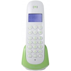 Telefone sem Fio Digital com Identificador de Chamadas MOTO700G Branco/Verde    
